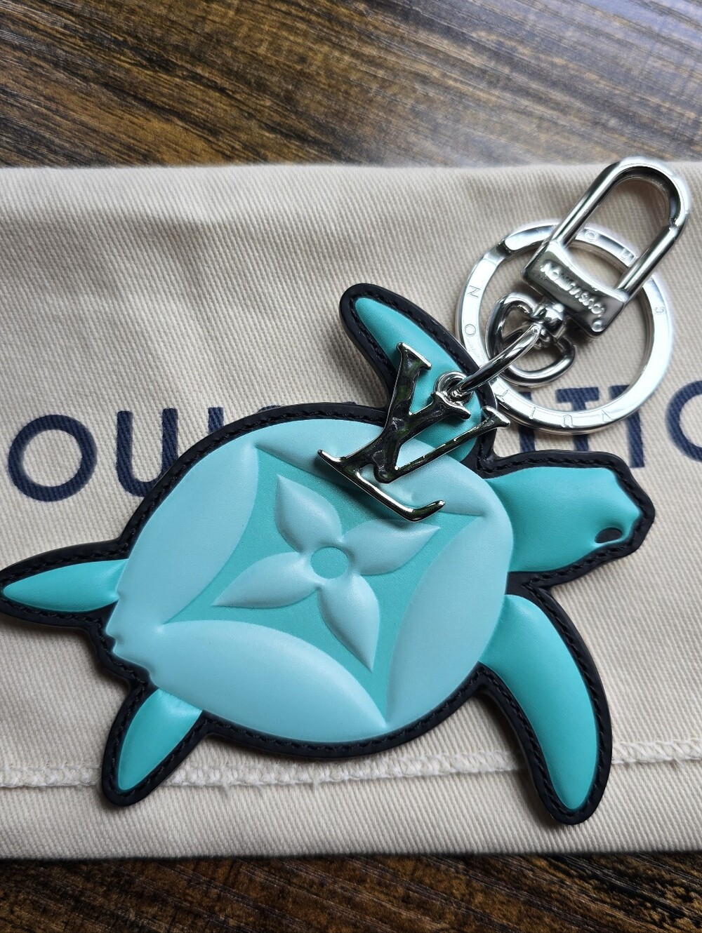 Louis Vuitton Aquatics Turtle Bag Charm and Key Holder